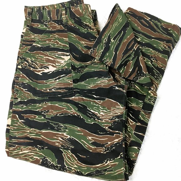 Gung Ho Pants Military Larp Tiger Stripe Camo Pants Gung Ho Vintage